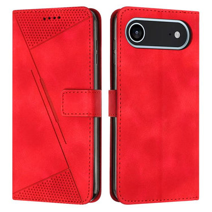 For iPhone Air Dream Triangle Leather Phone Case with Lanyard(Red) - iPhone Air Cases by buy2fix | Online Shopping UK | buy2fix