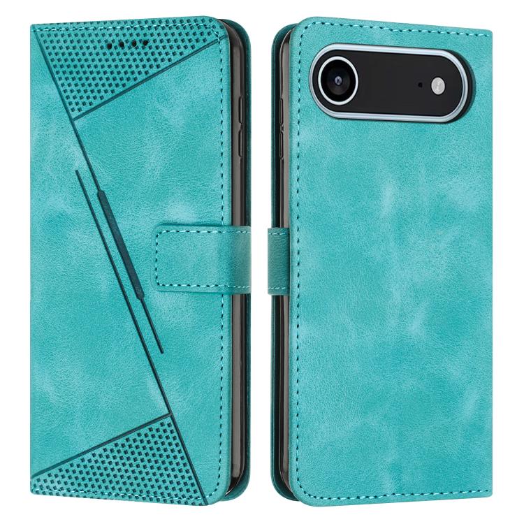 For iPhone Air Dream Triangle Leather Phone Case with Lanyard(Green) - iPhone Air Cases by buy2fix | Online Shopping UK | buy2fix