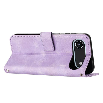 For iPhone Air Dream Triangle Leather Phone Case with Lanyard(Purple) - iPhone Air Cases by buy2fix | Online Shopping UK | buy2fix