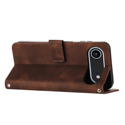 For iPhone Air Dream Triangle Leather Phone Case with Lanyard(Brown) - iPhone Air Cases by buy2fix | Online Shopping UK | buy2fix