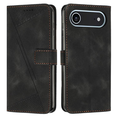 For iPhone Air Dream Triangle Leather Phone Case with Lanyard(Black) - iPhone Air Cases by buy2fix | Online Shopping UK | buy2fix