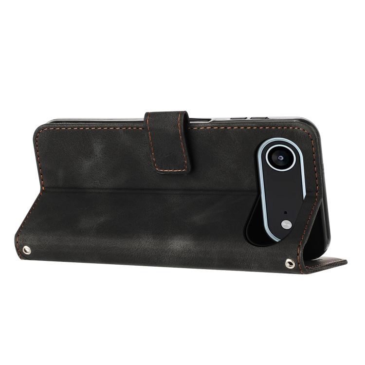 For iPhone Air Dream Triangle Leather Phone Case with Lanyard(Black) - iPhone Air Cases by buy2fix | Online Shopping UK | buy2fix