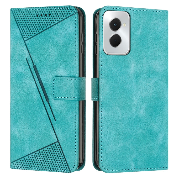 For Motorola Moto G Power 5G 2024 Dream Triangle Leather Phone Case with Lanyard(Green) - Motorola Cases by buy2fix | Online Shopping UK | buy2fix