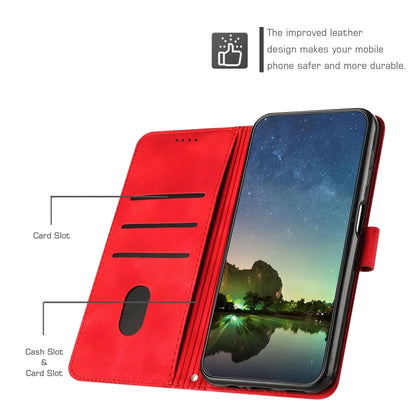 For Motorola Moto G Play 5G 2024/Moto G 5G 2024 Dream Triangle Leather Phone Case with Lanyard(Red) - Motorola Cases by buy2fix | Online Shopping UK | buy2fix