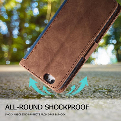 For iPhone 16e Retro Splicing Horizontal Flip Leather Phone Case(Blue) - iPhone 16e Cases by buy2fix | Online Shopping UK | buy2fix