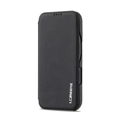 For iPhone 17 LC.IMEEKE Hon Ancient Series Flip Leather Phone Case(Black) - iPhone 17 Cases by LC.IMEEKE | Online Shopping UK | buy2fix