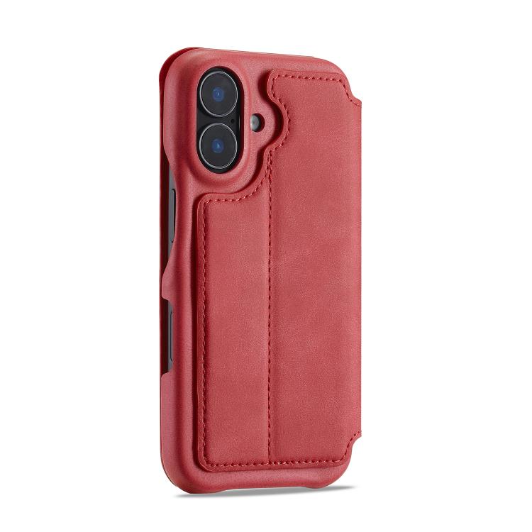 For iPhone 17 LC.IMEEKE Hon Ancient Series Flip Leather Phone Case(Red) - iPhone 17 Cases by LC.IMEEKE | Online Shopping UK | buy2fix