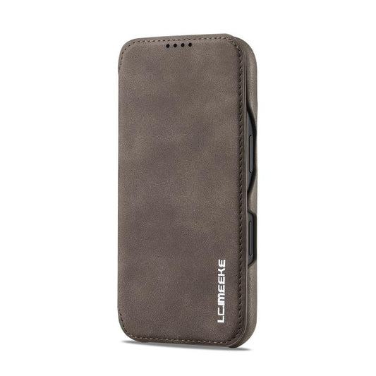 For iPhone 17 LC.IMEEKE Hon Ancient Series Flip Leather Phone Case(Coffee) - iPhone 17 Cases by LC.IMEEKE | Online Shopping UK | buy2fix