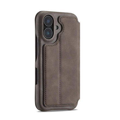 For iPhone 17 LC.IMEEKE Hon Ancient Series Flip Leather Phone Case(Coffee) - iPhone 17 Cases by LC.IMEEKE | Online Shopping UK | buy2fix