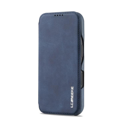 For iPhone 17 LC.IMEEKE Hon Ancient Series Flip Leather Phone Case(Blue) - iPhone 17 Cases by LC.IMEEKE | Online Shopping UK | buy2fix