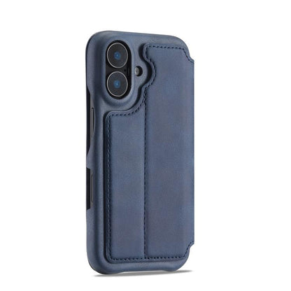 For iPhone 17 LC.IMEEKE Hon Ancient Series Flip Leather Phone Case(Blue) - iPhone 17 Cases by LC.IMEEKE | Online Shopping UK | buy2fix
