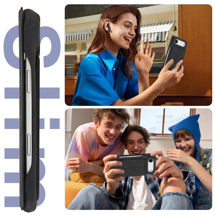 For iPhone Air LC.IMEEKE Hon Ancient Series Flip Leather Phone Case(Black) - iPhone Air Cases by LC.IMEEKE | Online Shopping UK | buy2fix