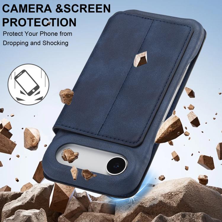 For iPhone Air LC.IMEEKE Hon Ancient Series Flip Leather Phone Case(Blue) - iPhone Air Cases by LC.IMEEKE | Online Shopping UK | buy2fix