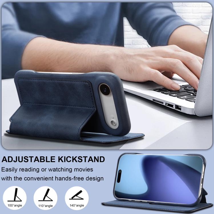 For iPhone Air LC.IMEEKE Hon Ancient Series Flip Leather Phone Case(Blue) - iPhone Air Cases by LC.IMEEKE | Online Shopping UK | buy2fix