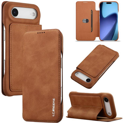 For iPhone Air LC.IMEEKE Hon Ancient Series Flip Leather Phone Case(Brown) - iPhone Air Cases by LC.IMEEKE | Online Shopping UK | buy2fix