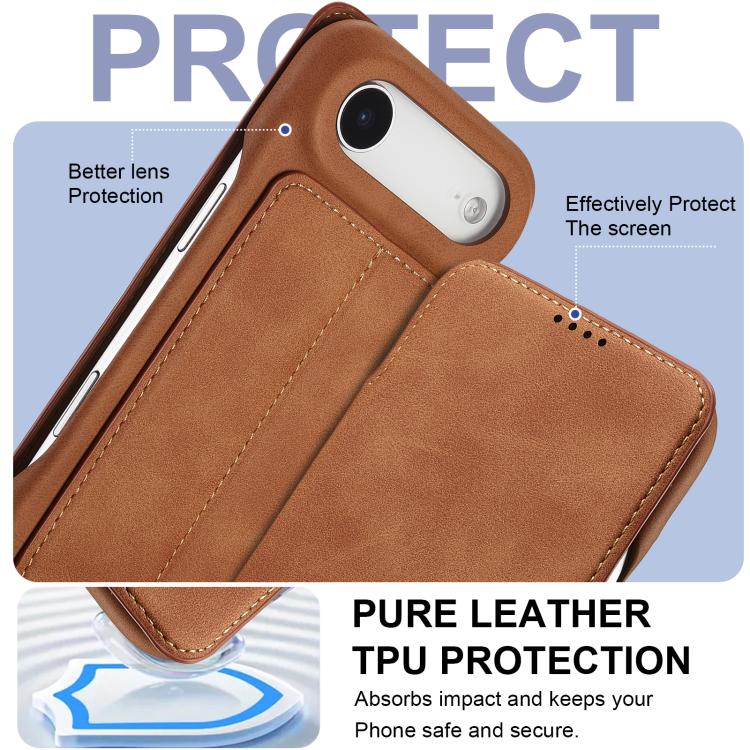For iPhone Air LC.IMEEKE Hon Ancient Series Flip Leather Phone Case(Brown) - iPhone Air Cases by LC.IMEEKE | Online Shopping UK | buy2fix