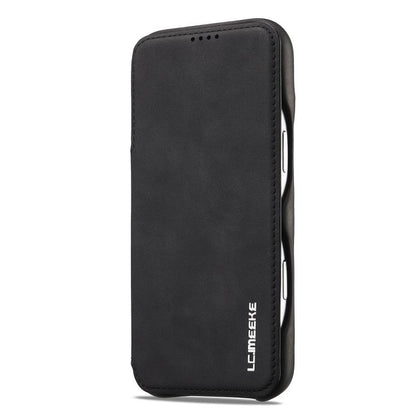 For iPhone 17 Pro LC.IMEEKE Hon Ancient Series Flip Leather Phone Case(Black) - iPhone 17 Pro Cases by LC.IMEEKE | Online Shopping UK | buy2fix