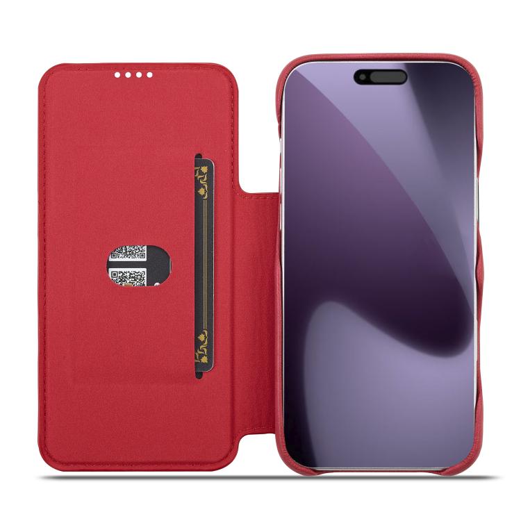 For iPhone 17 Pro LC.IMEEKE Hon Ancient Series Flip Leather Phone Case(Red) - iPhone 17 Pro Cases by LC.IMEEKE | Online Shopping UK | buy2fix