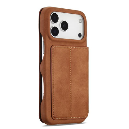 For iPhone 17 Pro LC.IMEEKE Hon Ancient Series Flip Leather Phone Case(Brown) - iPhone 17 Pro Cases by LC.IMEEKE | Online Shopping UK | buy2fix