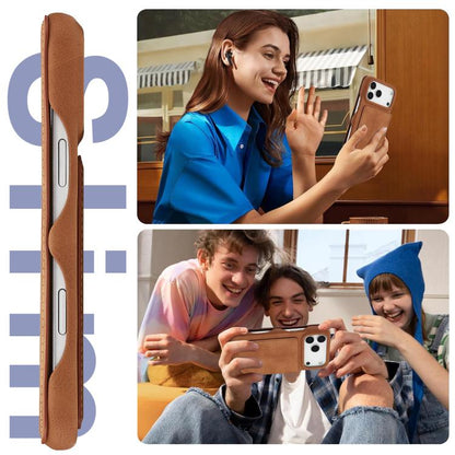 For iPhone 17 Pro LC.IMEEKE Hon Ancient Series Flip Leather Phone Case(Brown) - iPhone 17 Pro Cases by LC.IMEEKE | Online Shopping UK | buy2fix