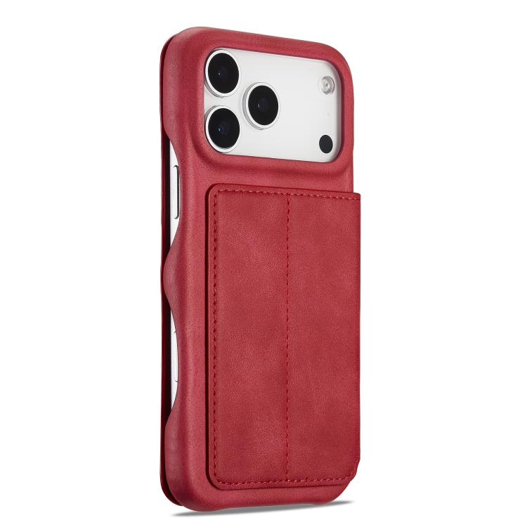 For iPhone 17 Pro Max LC.IMEEKE Hon Ancient Series Flip Leather Phone Case(Red) - iPhone 17 Pro Max Cases by LC.IMEEKE | Online Shopping UK | buy2fix
