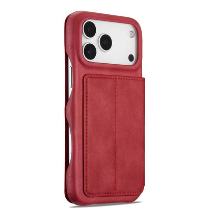 For iPhone 17 Pro Max LC.IMEEKE Hon Ancient Series Flip Leather Phone Case(Red) - iPhone 17 Pro Max Cases by LC.IMEEKE | Online Shopping UK | buy2fix