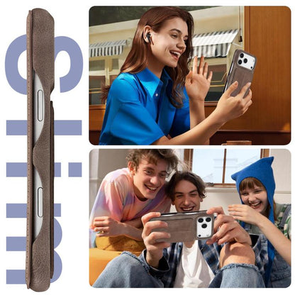 For iPhone 17 Pro Max LC.IMEEKE Hon Ancient Series Flip Leather Phone Case(Coffee) - iPhone 17 Pro Max Cases by LC.IMEEKE | Online Shopping UK | buy2fix