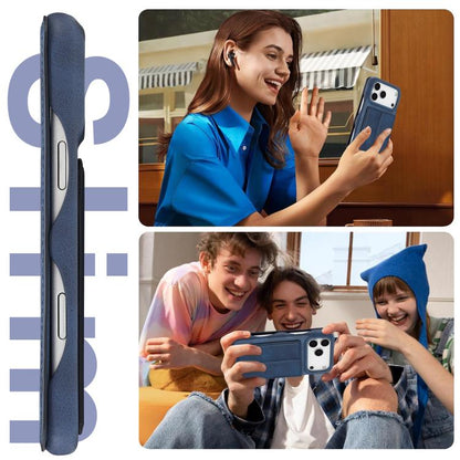 For iPhone 17 Pro Max LC.IMEEKE Hon Ancient Series Flip Leather Phone Case(Blue) - iPhone 17 Pro Max Cases by LC.IMEEKE | Online Shopping UK | buy2fix