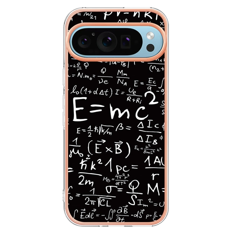 For Google Pixel 9 / 9 Pro Electroplating Dual-side IMD Phone Case(Equation) - Google Cases by buy2fix | Online Shopping UK | buy2fix