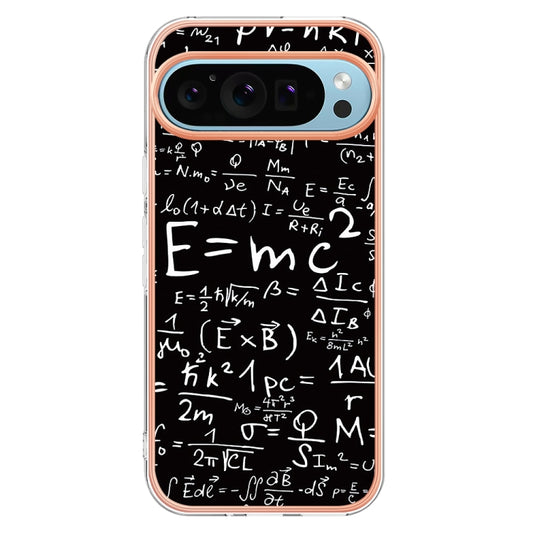 For Google Pixel 9 / 9 Pro Electroplating Dual-side IMD Phone Case(Equation) by buy2fix