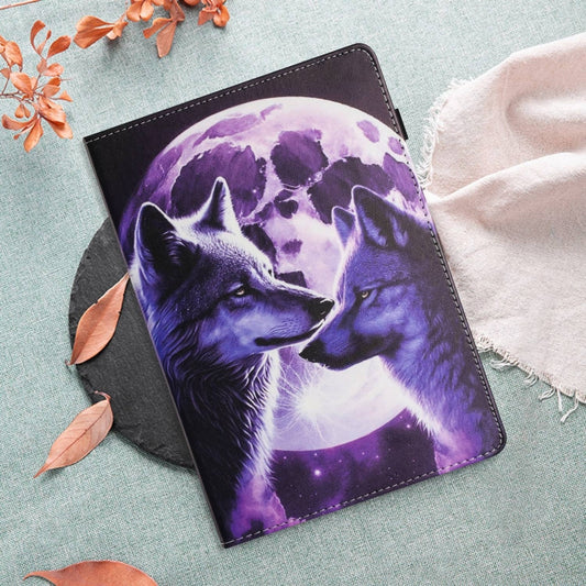 For iPad Pro 11 2025 / 2024 Sewing Litchi Texture Smart Leather Tablet Case(Wolf) by buy2fix