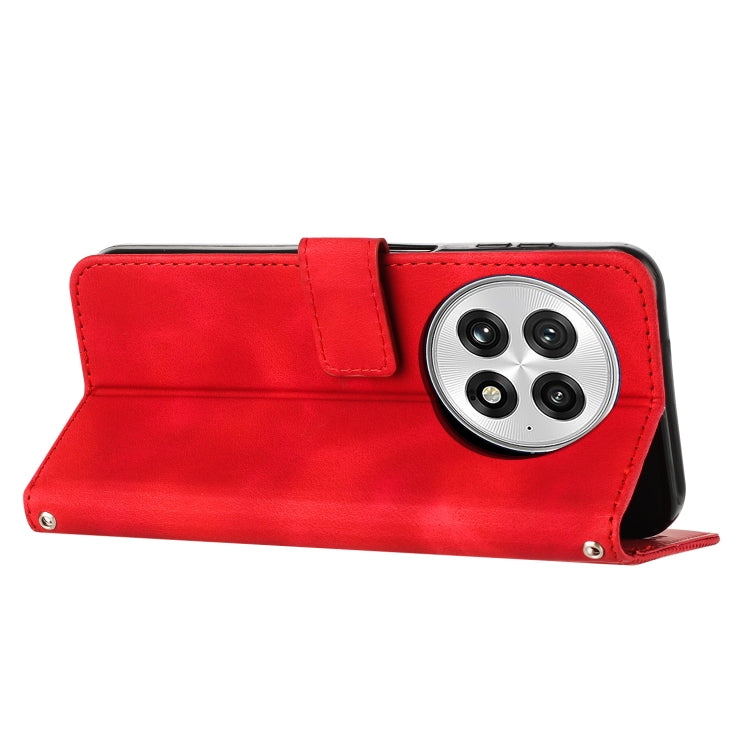 For OnePlus 13 Dream Triangle Leather Phone Case with Lanyard(Red) by buy2fix