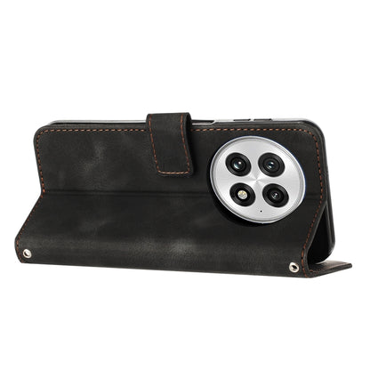 For OnePlus 13 Dream Triangle Leather Phone Case with Lanyard(Black) by buy2fix