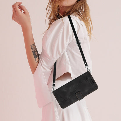 For OnePlus 13 Dream Triangle Leather Phone Case with Lanyard(Black) by buy2fix