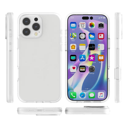 For iPhone 16 Pro Rubber Oil Surface Solid Color Phone Case(White) by buy2fix