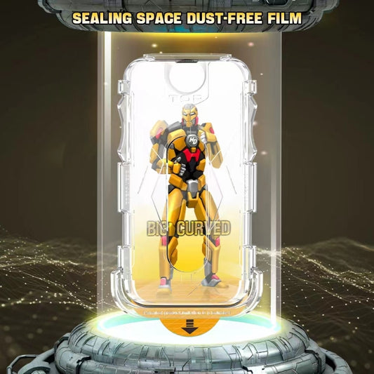 For iPhone 11 / XR Easy Install Dust-proof Armor Tempered Glass Film by buy2fix