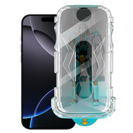 For iPhone 16 Pro Max Easy Install 28 Degree Privacy Armor Tempered Glass Film - iPhone 16 Pro Max Tempered Glass by buy2fix | Online Shopping UK | buy2fix