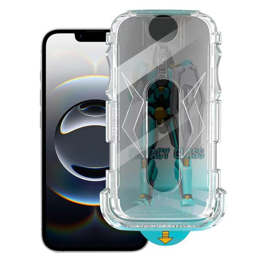 For iPhone 16e Easy Install 28 Degree Privacy Armor Tempered Glass Film - iPhone 16e Tempered Glass by buy2fix | Online Shopping UK | buy2fix