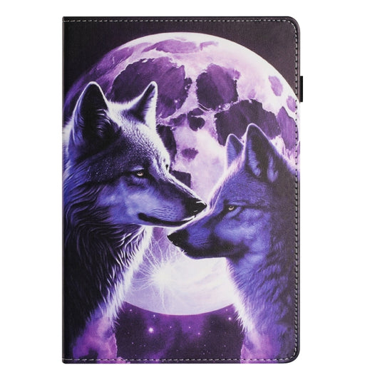 For Samsung Galaxy Tab S7 Sewing Litchi Texture Smart Leather Tablet Case(Wolf) by buy2fix
