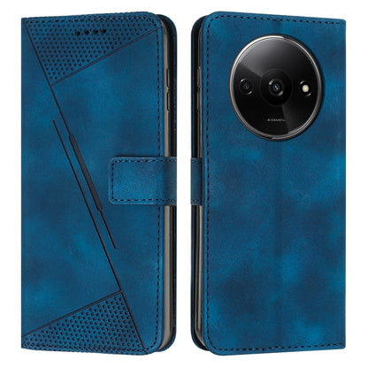 For Xiaomi Redmi A3 Dream Triangle Leather Phone Case with Lanyard(Blue) by buy2fix