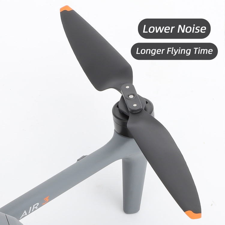 For DJI Air 3 8747F Low Noise Quick-release Propellers, Style:1 Pair Orange Tip by buy2fix
