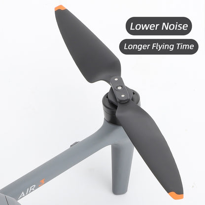 For DJI Air 3 8747F Low Noise Quick-release Propellers, Style:1 Pair Silver Tip by buy2fix