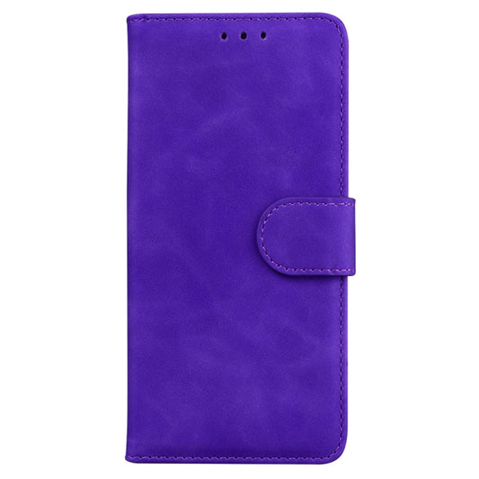 For OnePlus 13 Skin Feel Pure Color Flip Leather Phone Case(Purple) by buy2fix