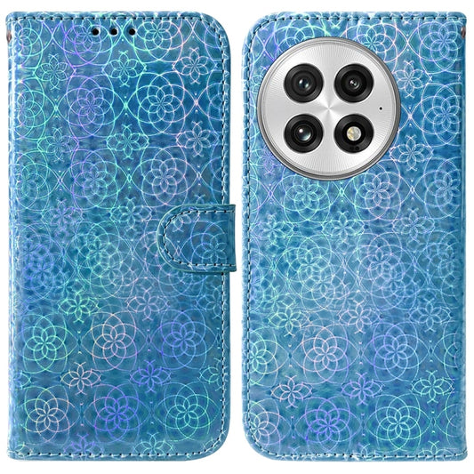 For OnePlus 13 Colorful Magnetic Buckle Leather Phone Case(Blue) by buy2fix