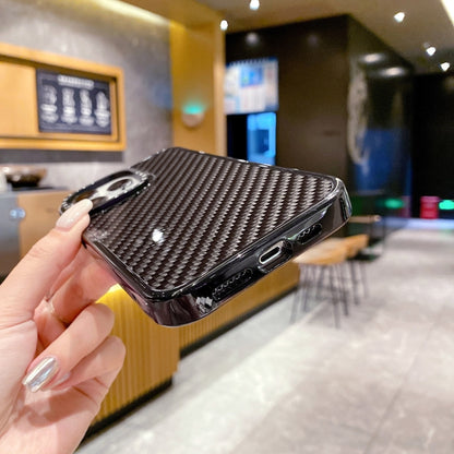 For iPhone 15 Pro Max Armor Carbon Fiber TPU + PC Phone Case(Black) by buy2fix