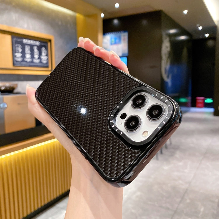 For iPhone 15 Plus Armor Carbon Fiber TPU + PC Phone Case(Black) by buy2fix