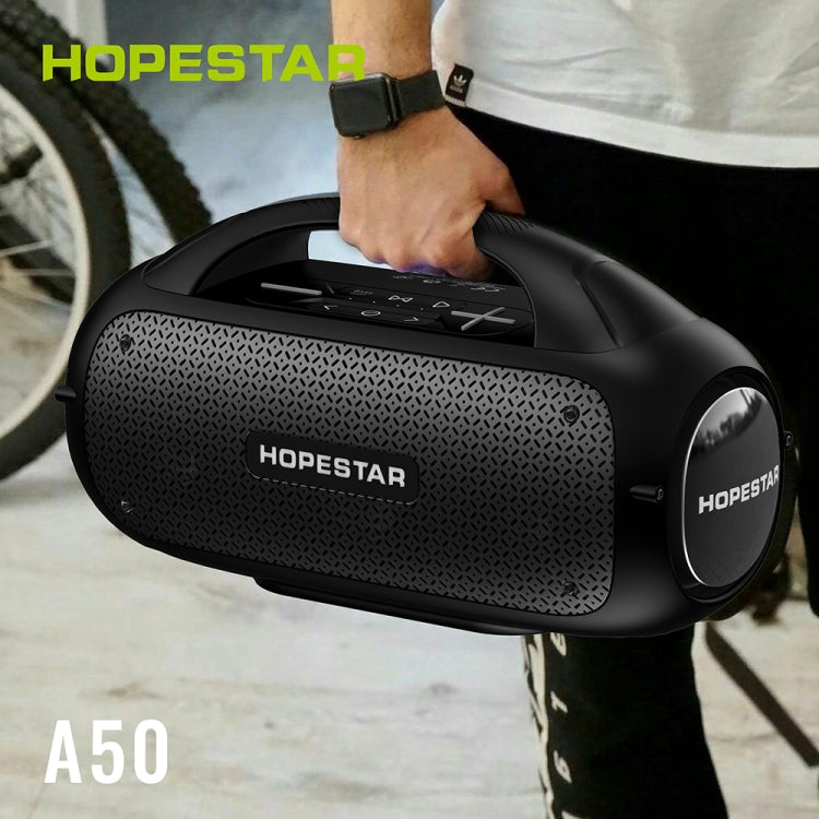HOPESTAR A50 80W IPX6 Waterproof Portable Bluetooth Speaker Outdoor Subwoofer(Army Green) - Desktop Speaker by HOPESTAR | Online Shopping UK | buy2fix