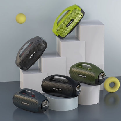HOPESTAR A50 80W IPX6 Waterproof Portable Bluetooth Speaker Outdoor Subwoofer(Grass Green) - Desktop Speaker by HOPESTAR | Online Shopping UK | buy2fix