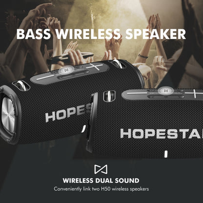 HOPESTAR H50 lPX6 Waterproof Portable Wireless Bluetooth Speaker(Gray) - Desktop Speaker by HOPESTAR | Online Shopping UK | buy2fix