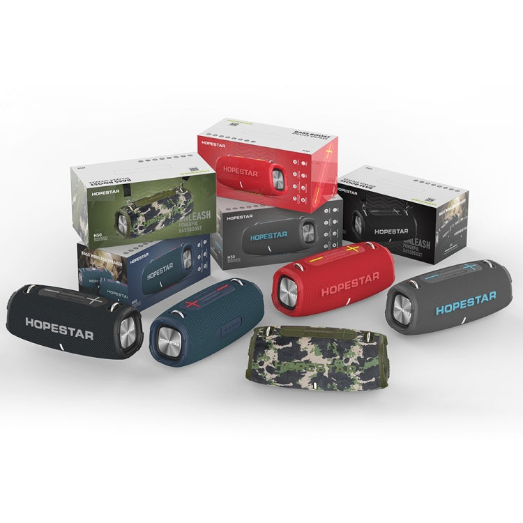 HOPESTAR H50 lPX6 Waterproof Portable Wireless Bluetooth Speaker(Gray) - Desktop Speaker by HOPESTAR | Online Shopping UK | buy2fix